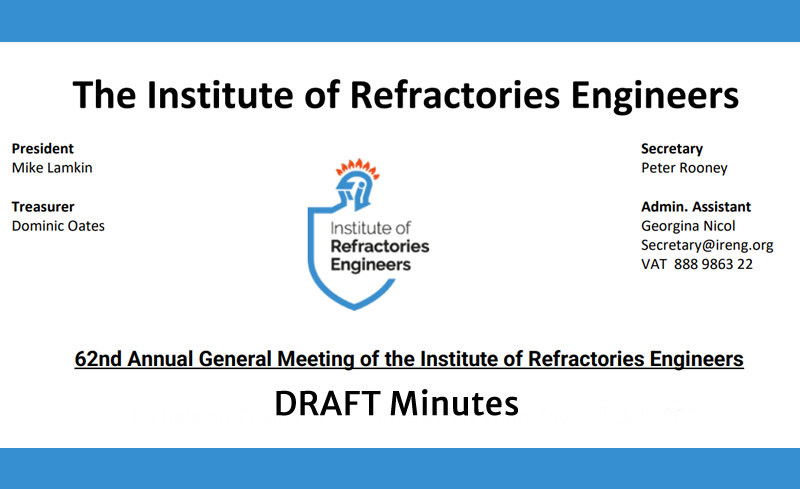 62nd Annual General Meeting of the Institute of Refractories Engineers