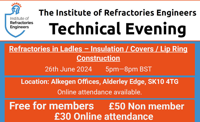 Technical Evening Event June 2024 – Refractories in Ladles