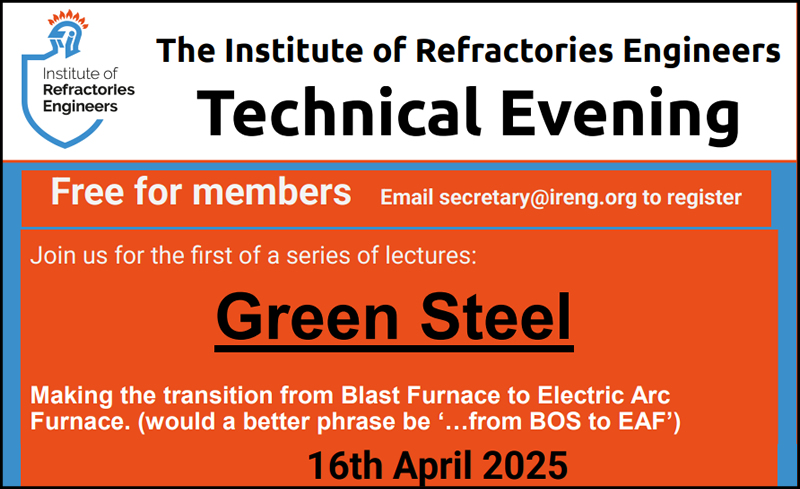 Green Steel Technical Evening Event April 16th 2025 In Alderley Edge